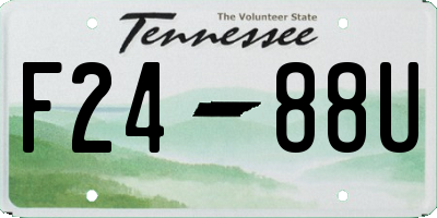 TN license plate F2488U