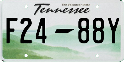 TN license plate F2488Y