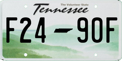 TN license plate F2490F