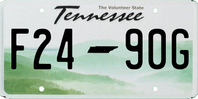 TN license plate F2490G