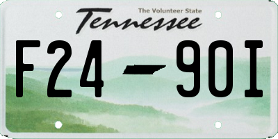 TN license plate F2490I