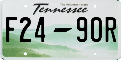 TN license plate F2490R