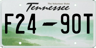 TN license plate F2490T