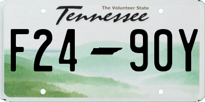 TN license plate F2490Y