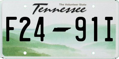 TN license plate F2491I