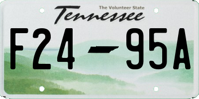 TN license plate F2495A