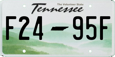 TN license plate F2495F
