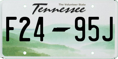 TN license plate F2495J