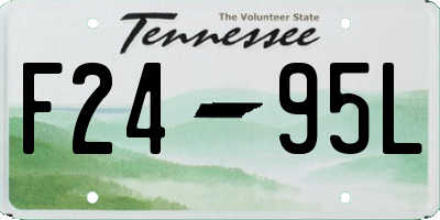 TN license plate F2495L