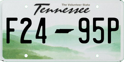 TN license plate F2495P