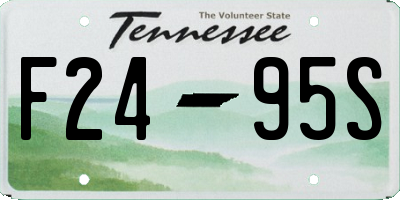 TN license plate F2495S