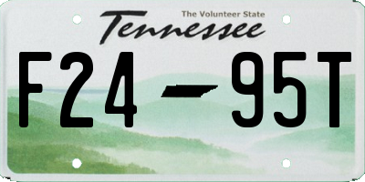 TN license plate F2495T