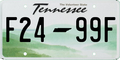 TN license plate F2499F