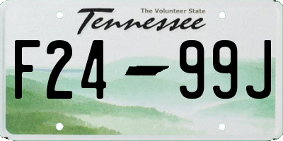 TN license plate F2499J