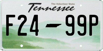 TN license plate F2499P
