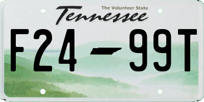 TN license plate F2499T
