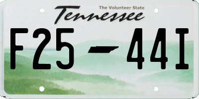 TN license plate F2544I