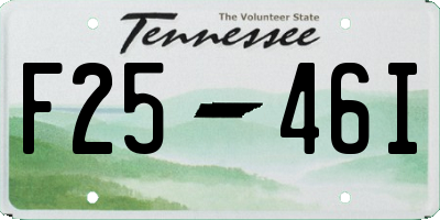 TN license plate F2546I
