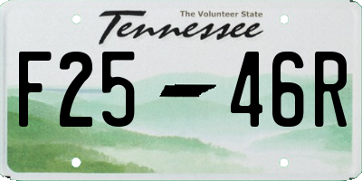 TN license plate F2546R