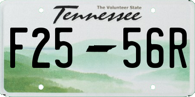 TN license plate F2556R