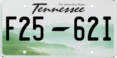 TN license plate F2562I
