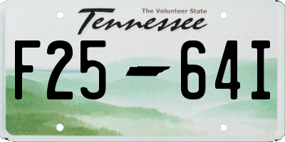 TN license plate F2564I