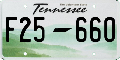 TN license plate F2566O