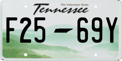 TN license plate F2569Y