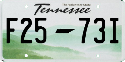 TN license plate F2573I