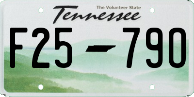 TN license plate F2579O