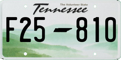 TN license plate F2581O