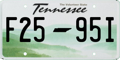 TN license plate F2595I