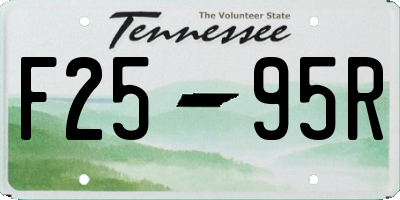 TN license plate F2595R