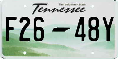 TN license plate F2648Y