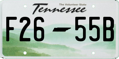 TN license plate F2655B