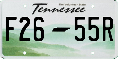 TN license plate F2655R