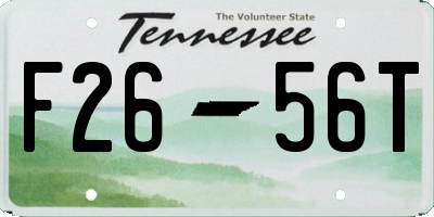 TN license plate F2656T