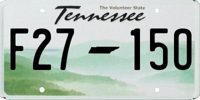 TN license plate F2715O