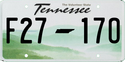 TN license plate F2717O
