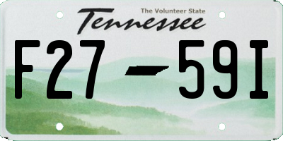 TN license plate F2759I