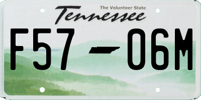 TN license plate F5706M