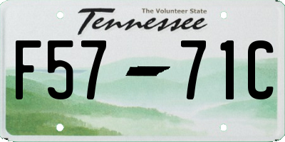 TN license plate F5771C