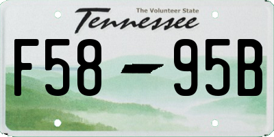TN license plate F5895B
