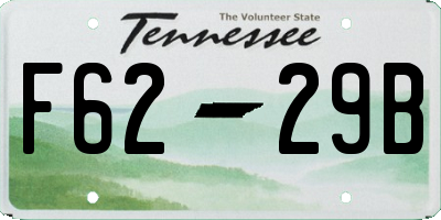 TN license plate F6229B