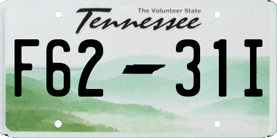 TN license plate F6231I