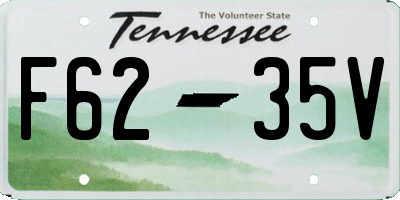 TN license plate F6235V