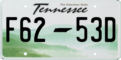 TN license plate F6253D