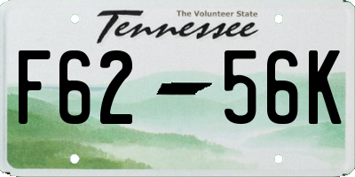 TN license plate F6256K
