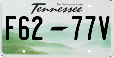 TN license plate F6277V