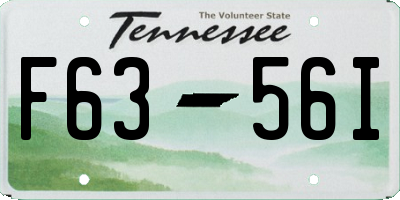 TN license plate F6356I